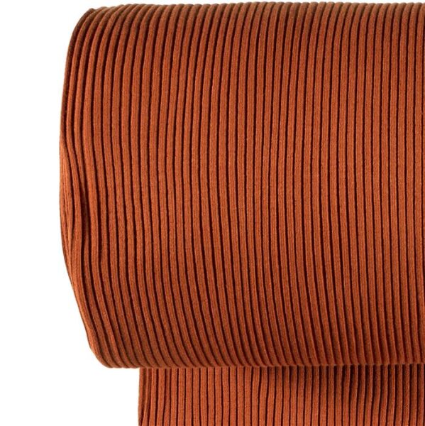 Heavy coarse ribbed cuffs *Marie* 3x3 - rust