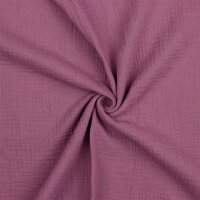 Muslin Uni *Gerda* BIO-Organic - old grape