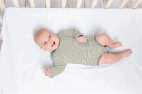 Cotton jersey mini stripes *Bibi* - olive green