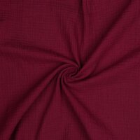 Muslin Uni *Gerda* BIO-Organic - dark berry