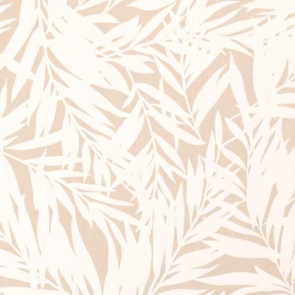 Viskose-Popeline Blumen - beige