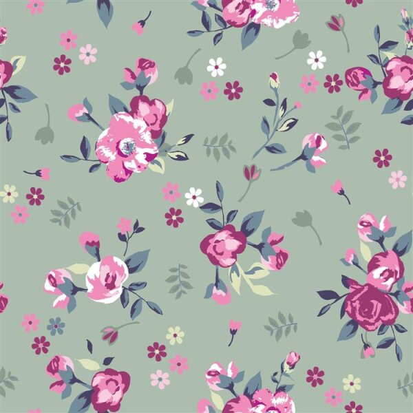 Cotton poplin flowers