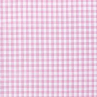 Cotton poplin yarn dyed - Vichy check 10mm pink